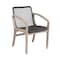 Armen Living Koala and Brighton 5 Piece Outdoor Patio Dining Set in Light Eucalyptus Wood and Charcoal Rope 840254333703 - alternate 2